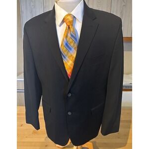 LRL Ralph Lauren Black Label Sport Coat‎ Sz 44S Slim Fit Black Slim Fit Jacket